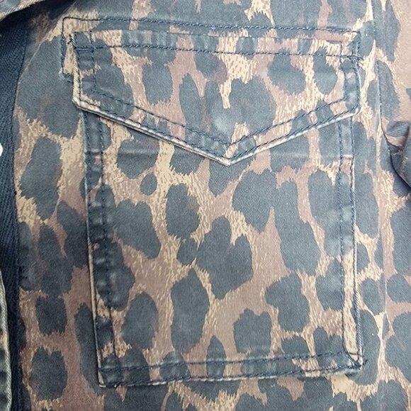 Style & Co Leopard Print Jacket Women's Size L Made In India - Picture 8 of 9